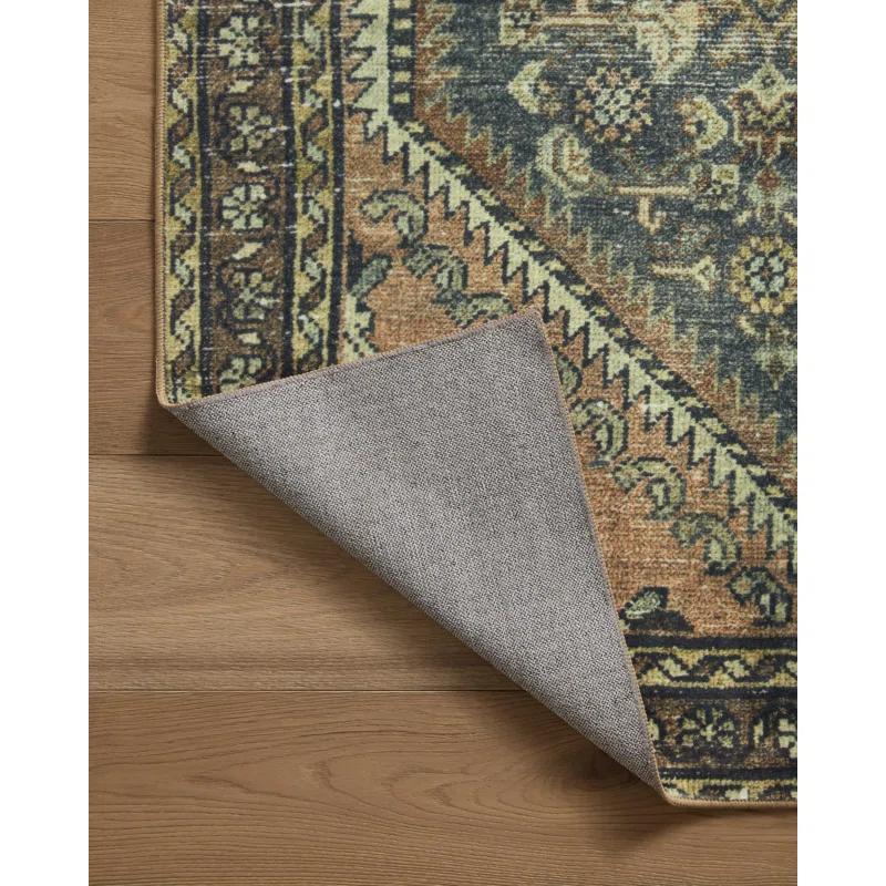 Banks I Rug by Magnolia Home by Joanna Gaines x Loloi - Denim and Clay / 2'6" x 7'6" Runner