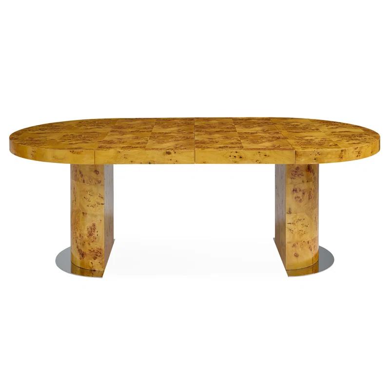 Jonathan Adler Bond Extendable Solid Wood Top Dining Table