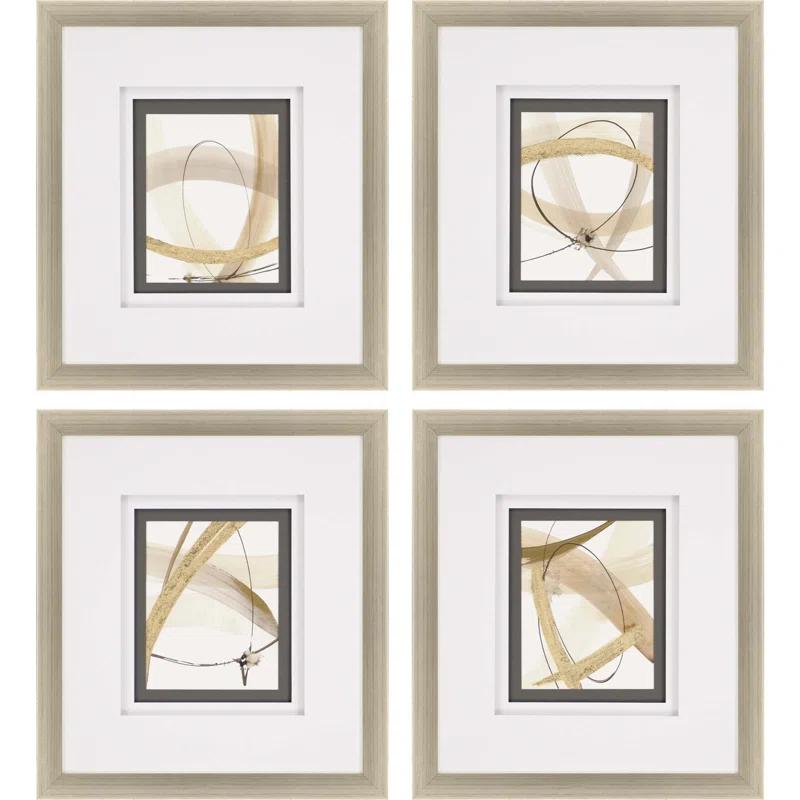 Paragon Scroll Series I Framed Art (Set of 4)