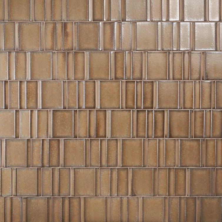 Ivy Hill Tile Metaru 5.82 In. X 5.82 In. 3D Metallic Look Matte Porcelain Wall Tile (7.82 Sq. Ft. / Case)