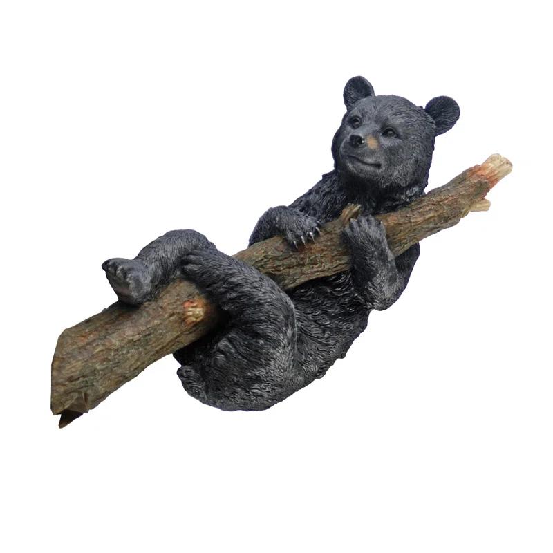 Design Toscano Up a Tree Black Bear Cubs Climbing and Hangings Statue Set