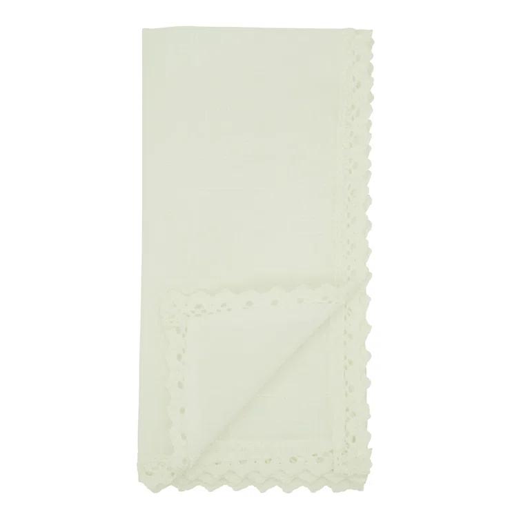 Saro Abilene Collection Polyester Square Napkin (Set of 4)