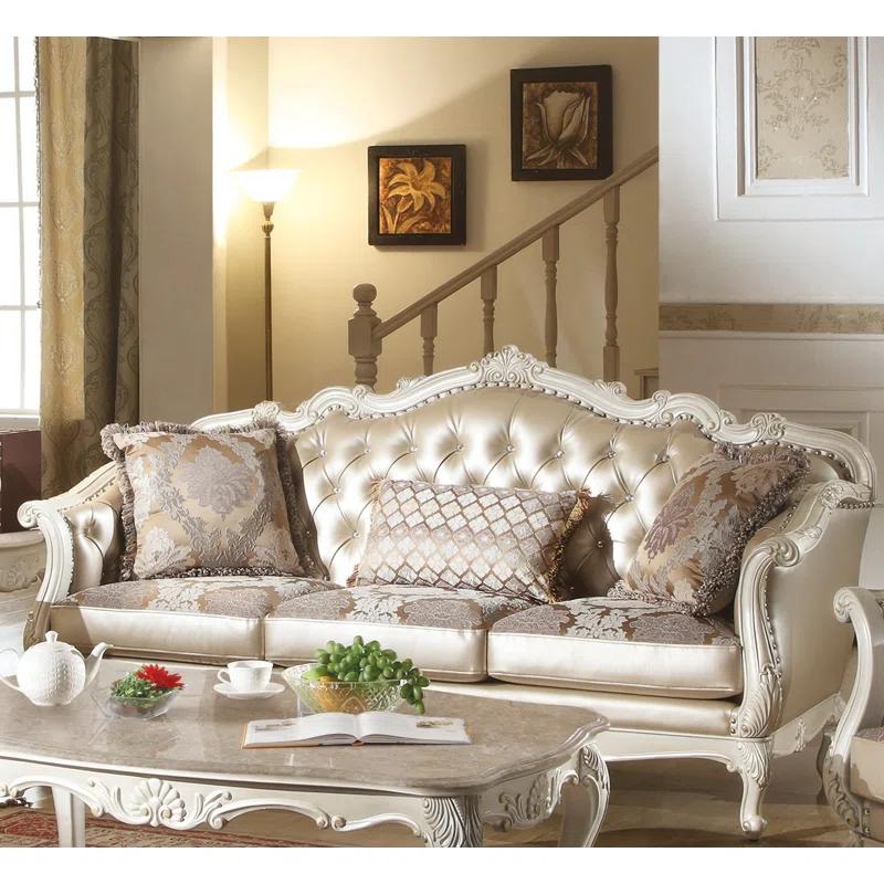 Andrew Home Studio Stella II 84'' Faux Leather Sofa