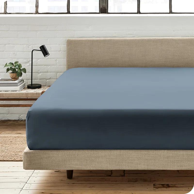 Bare Home 300 Thread Count Organic Cotton Percale Fitted Sheet
