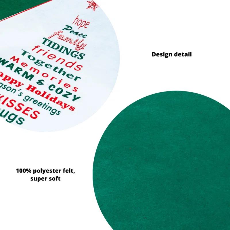 The Holiday Aisle Greeting Tree Skirt