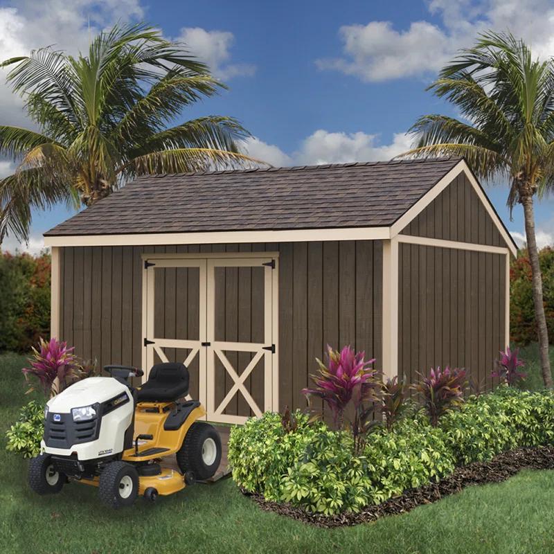 Best Barns Brookfield 16 ft. W x 12 ft. D Solid Wood Storage Shed