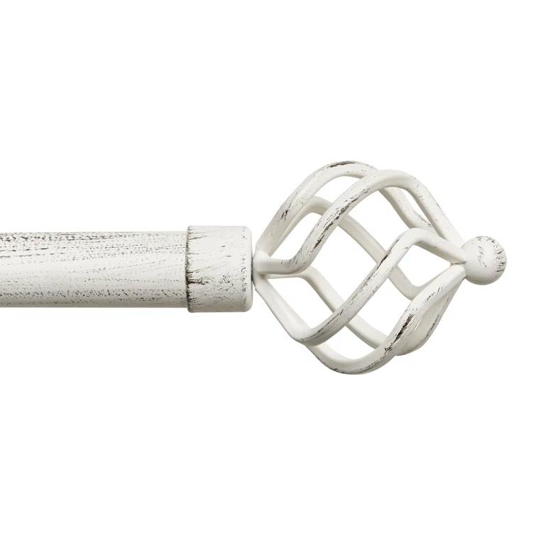 Exclusive Home Exclusive Home Torch Curtain Rod and Coordinating Finial Set, Adjustable