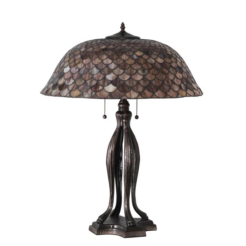 Meyda Lighting Meyda Tiffany & Stained Glass Metal Table Lamp