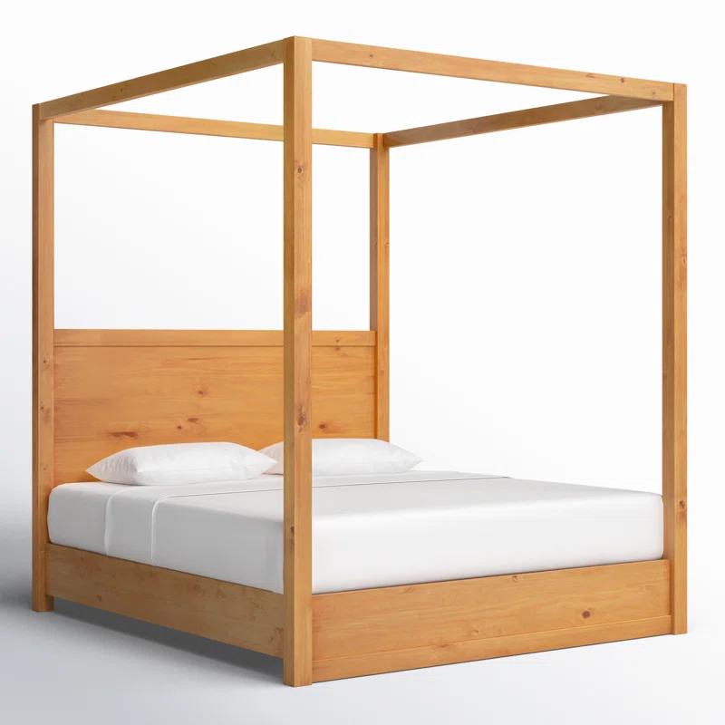 Modica Solid Wood Canopy Bed