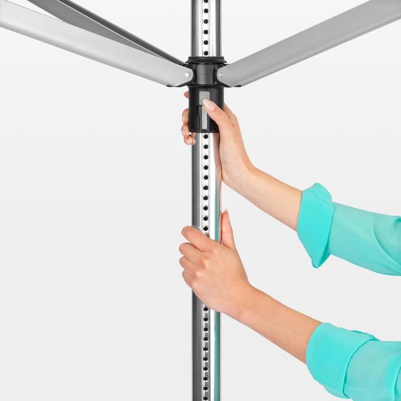 Brabantia Brabantia Lift-O-Matic Outdoor Clothesline (164 Feet), with Metal Ground Spike and Protective Cover
