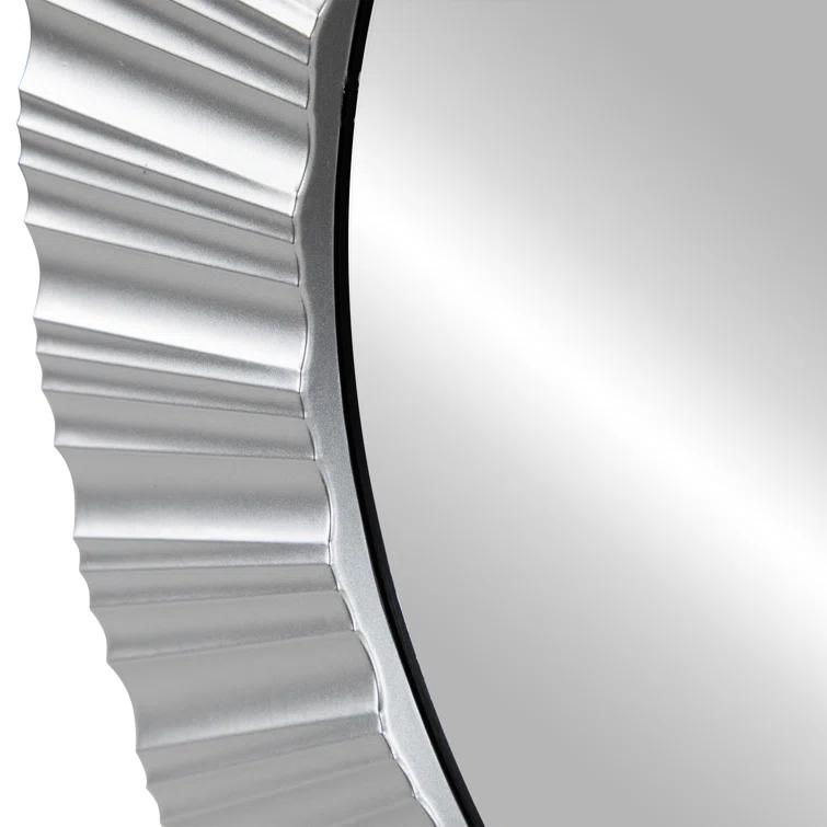 Northlight Seasonal Elegant 20" Contemporary Fluted Round Mirror Wall Decor