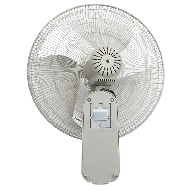 iLIVING ILG8IN18X Glow Oscillating Wall Mount Fan with Adjustable Tilt, 18-inch, 3 Speed, Metal Grille and Blade, 90 Degree Oscillation, Airflow 1650CFM, Ideal for Home, Bedroom, Gym & Office, Greenhouse