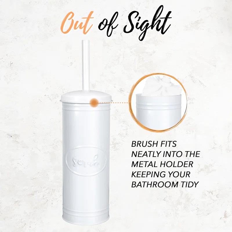 Autumn Alley Metal Toilet Brush And Holder