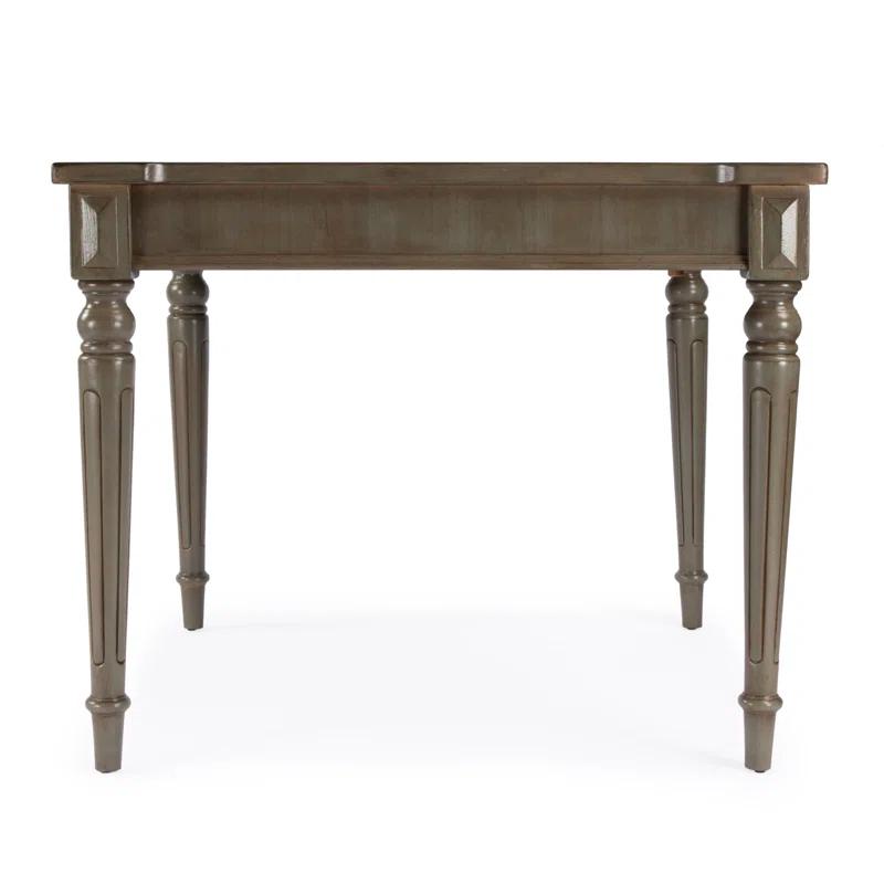 Versatile Square Multi-Game Table with Leather and Wood Accents