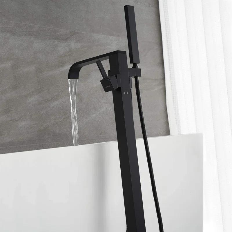 Floor Tub Filler with Diverter
