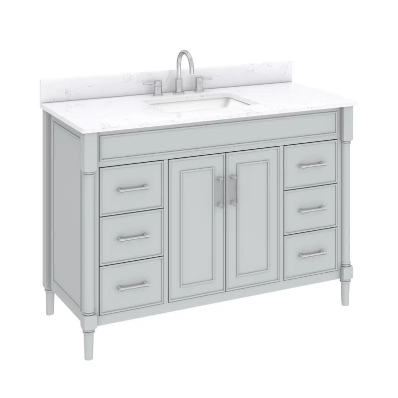 Avanity Bristol 48" Free Standing Single Bathroom Vanity with Engineered Stone Top