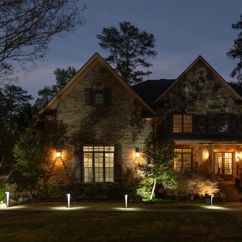 Gama Sonic Sentry Modern 60 Lumens Solar Outdoor LED Landscape Pathway Light - 2 Pack