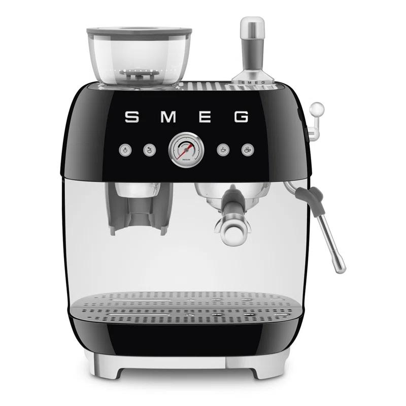 SMEG SMEG 50's Retro Style Semi-Automatic Espresso Coffee Machine with Grinder