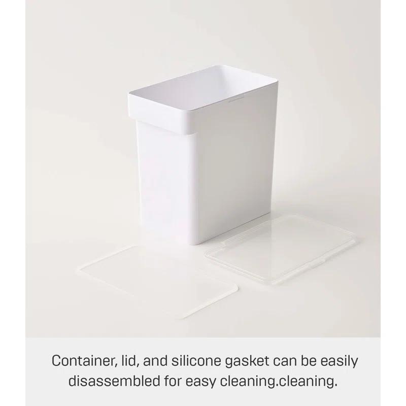 Yamazaki Home Airtight Pet Food Large Storage Container With Transparent Lid, 3.2 gallons