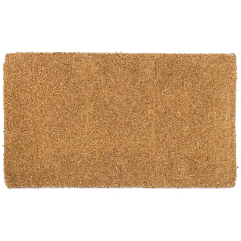 Ophelia & Co. Alece Extra Thick Outdoor Doormat Handwoven Durable Natural Coir Entryway Front Door Porch Patio