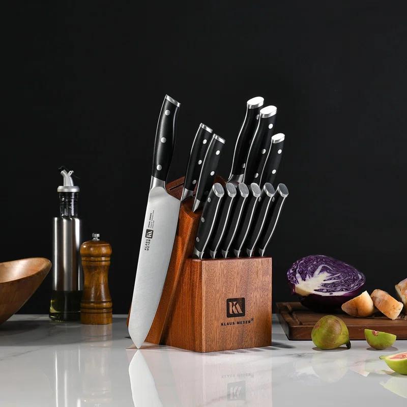 Klaus Meyer 13-Piece German Stainless Steel Knife Block Set