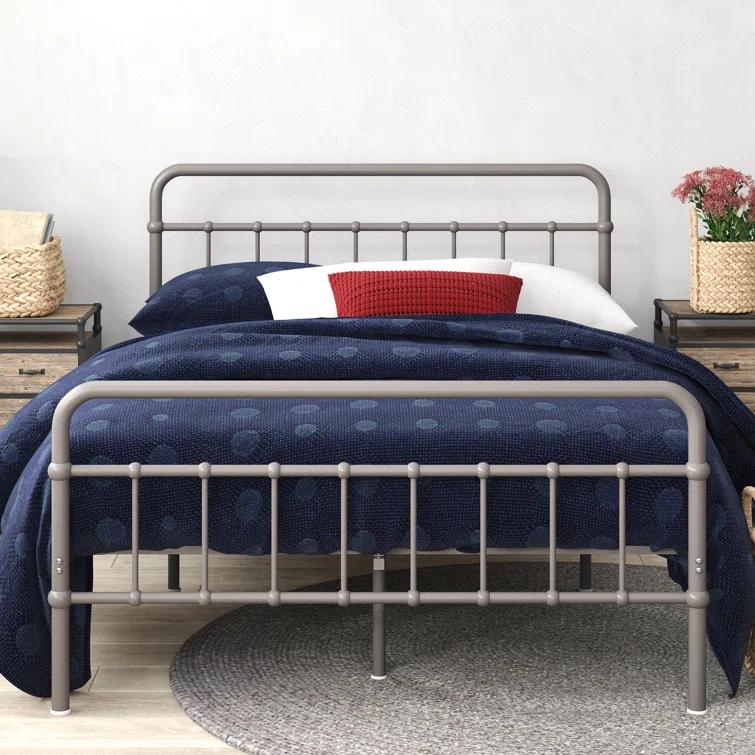 Zinus Florence 42" Modern Farmhouse Metal Platform Bed
