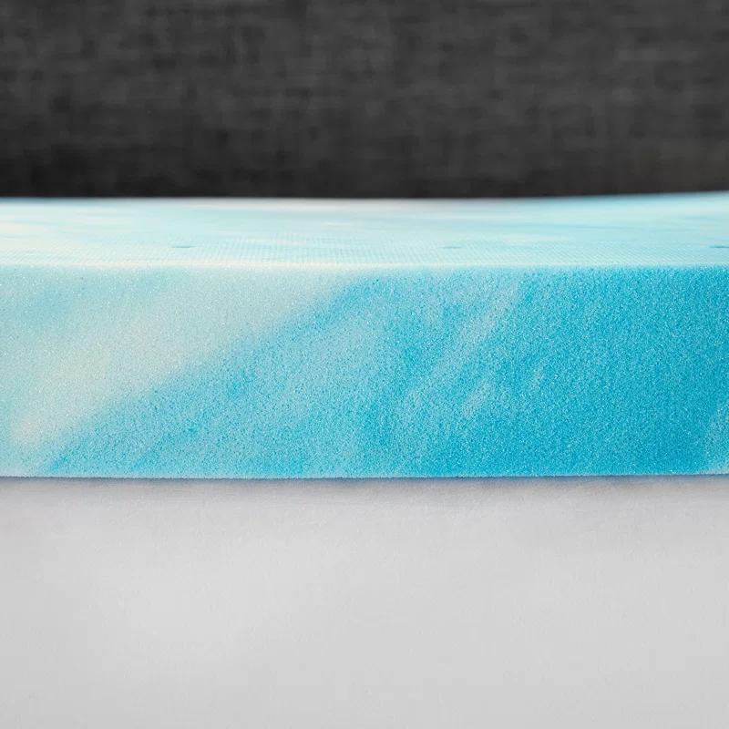 BodiPEDIC 3" Gel Swirl Memory Foam Mattress Topper & Reviews | Wayfair
