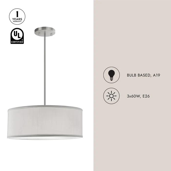 Kuzco Lighting Gregory 3 - Light Shaded Pendant