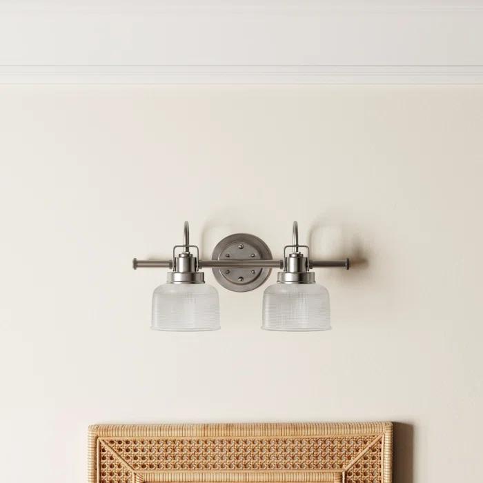 Rosser 2 Light Transparent Dimmable Vanity Light