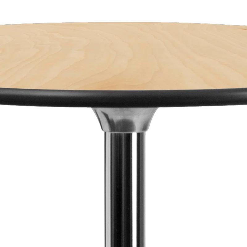 Flash Furniture Marrel Round Wood Cocktail Table with Columns by Flash Furniture