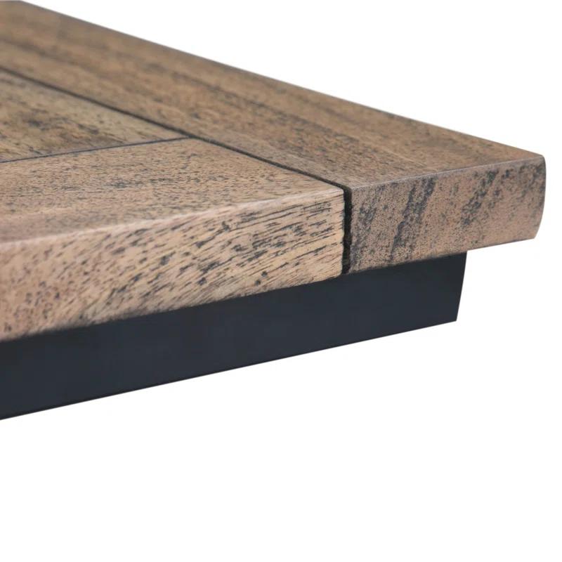 Simpli Home Skyler Solid Wood C Side End Accent Table