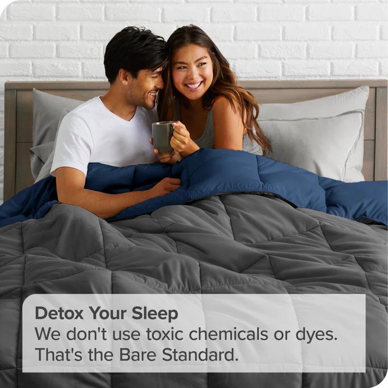 Bare Home 1800 Premium Microfiber Reversible Bed-In-A-Bag