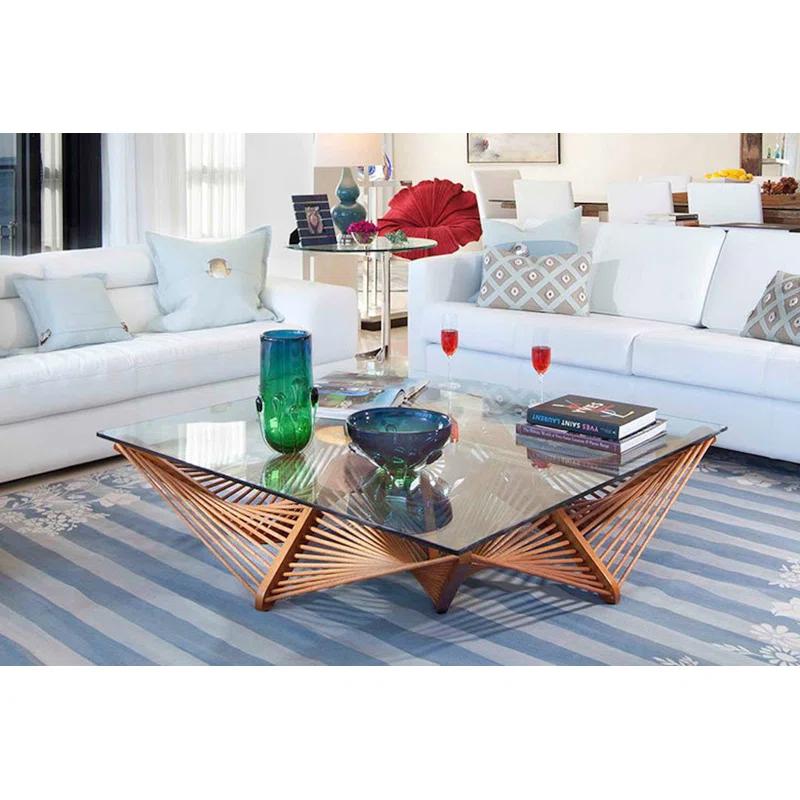 Oggetti Geo Glass Top Coffee Table
