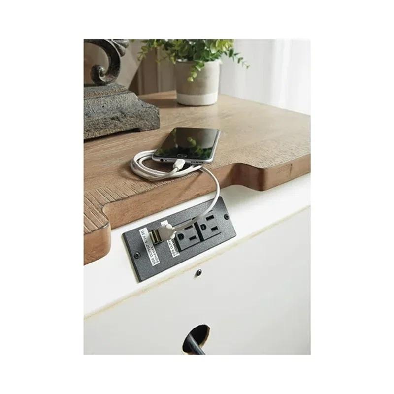 Hayley 3 - Drawer Nightstand in White
