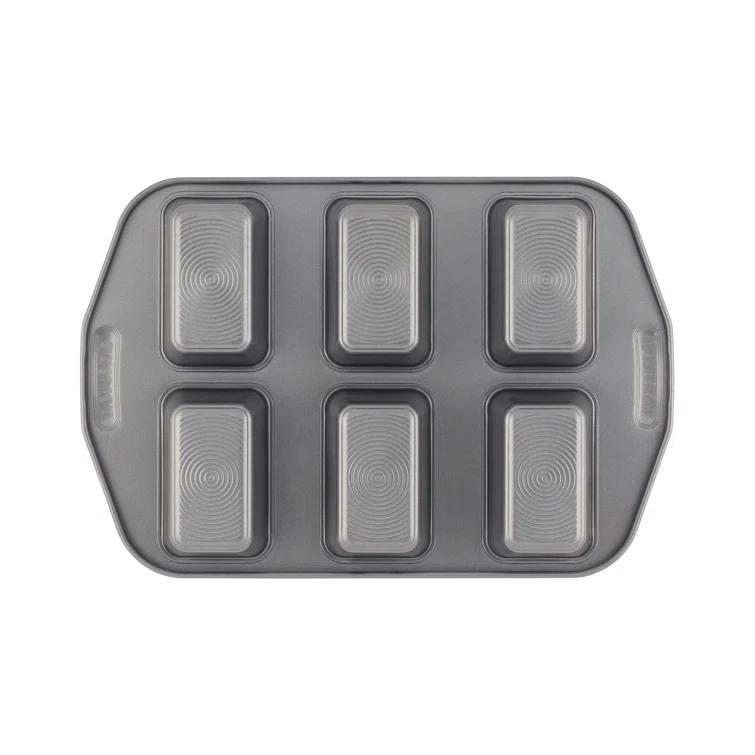 Circulon Circulon Nonstick Bakeware Mini Loaf Pan, 6-Cup, Gray