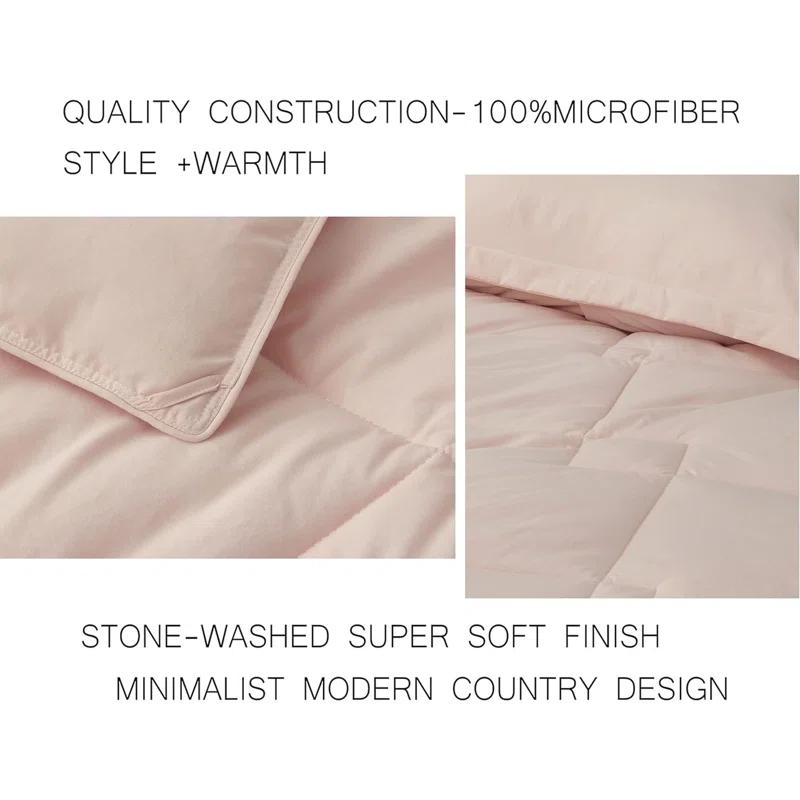 Chezmoi Collection Logan Solid Comforter Set