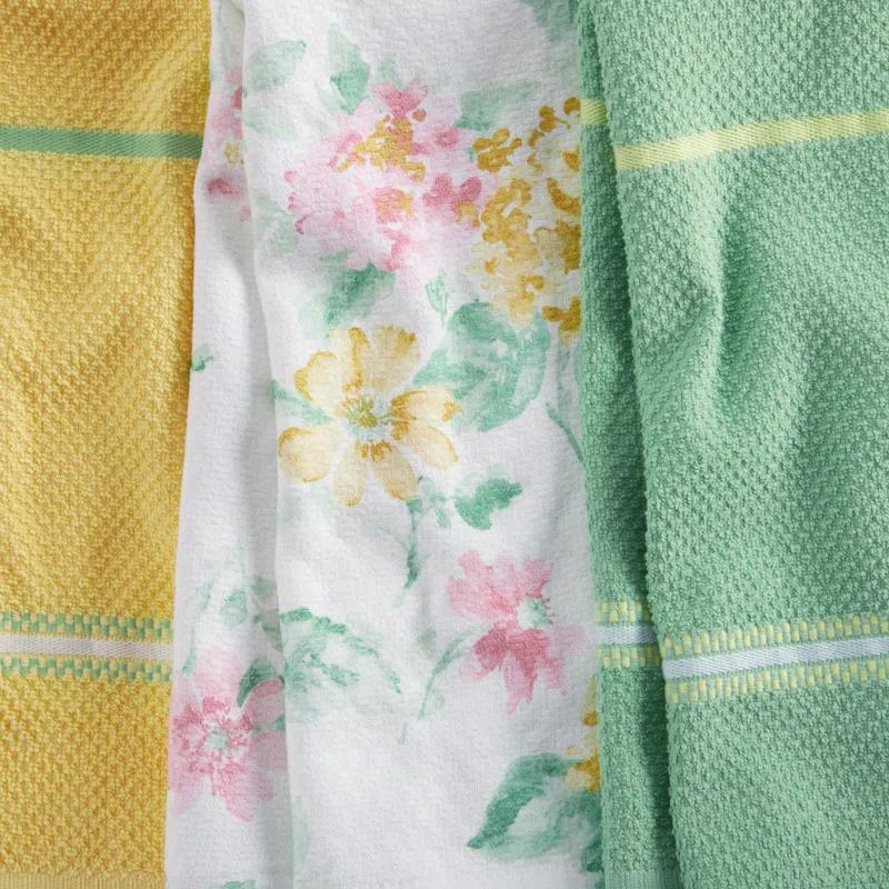 Martha Stewart Martha Stewart Amber Floral Kitchen Towel Set 4-Pack