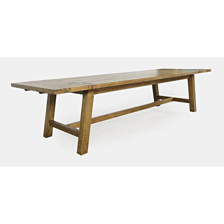 Millwood Pines Fahrettin Pine Solid Wood Dining Table