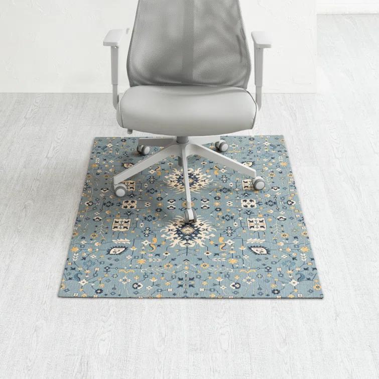 Anji Mountain Tabriz Carpet Straight Rectangular Chair Mat