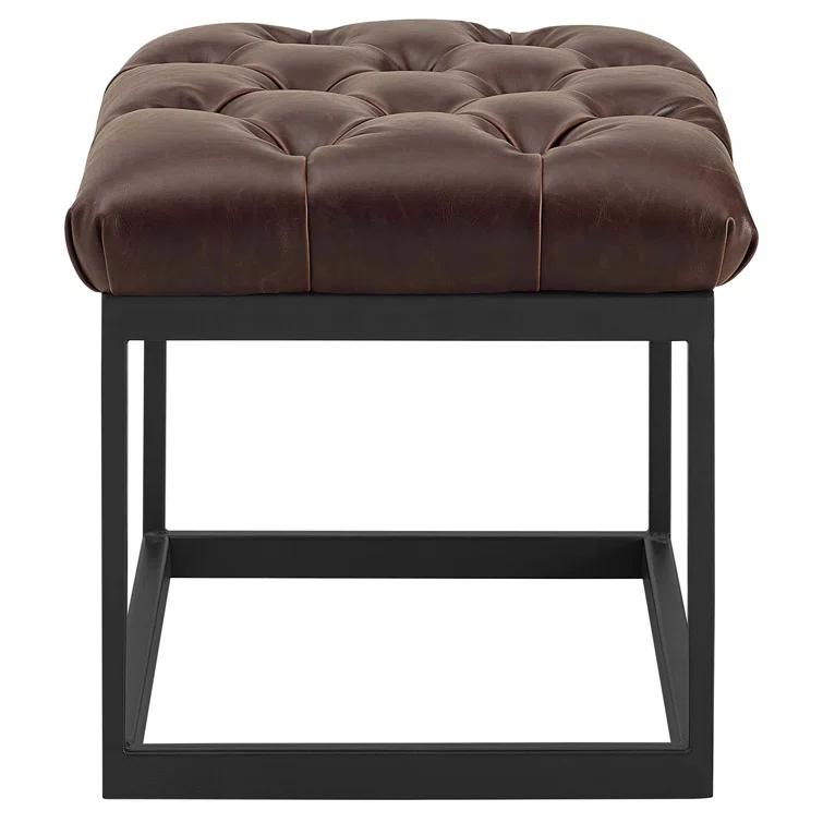 Modway Modway Cherish Antique Button Tufted Faux Leather Ottoman