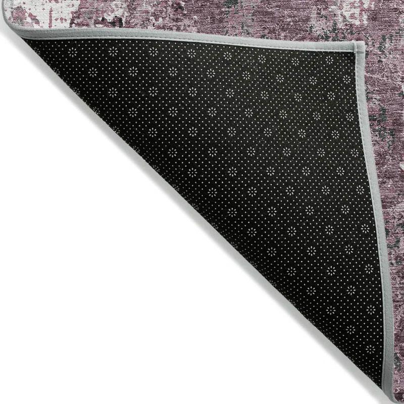 Machine Washable Indoor/Outdoor Chantille ACN1392 Pink Rug