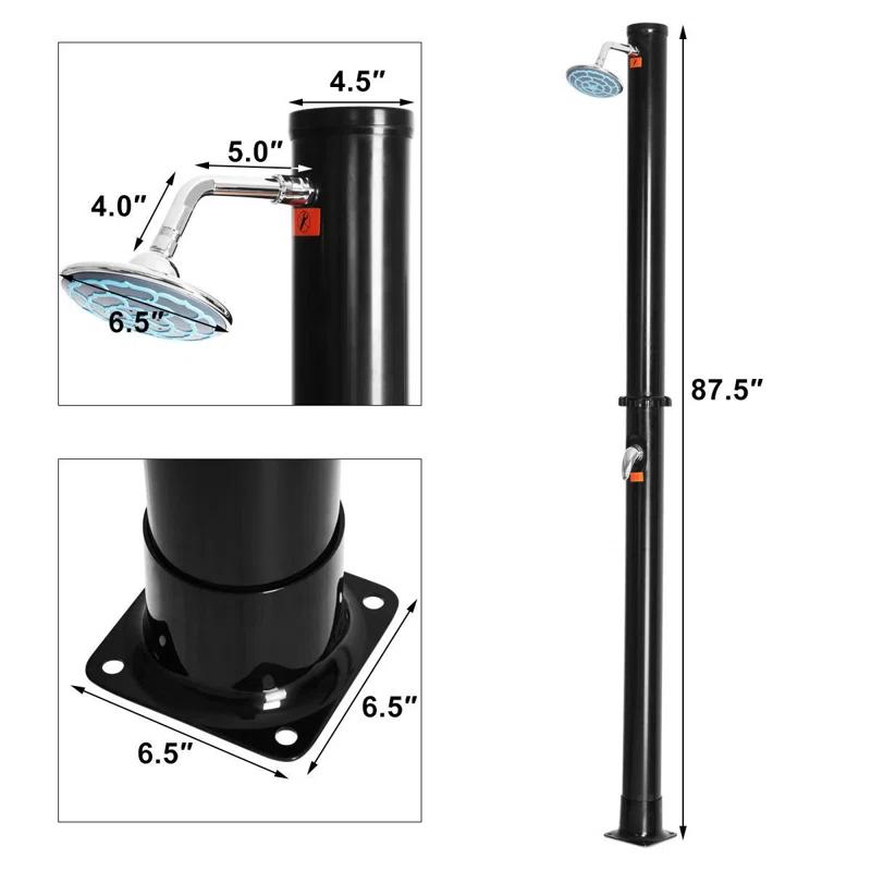 Costway Poolside Free Standing Outdoor Shower
