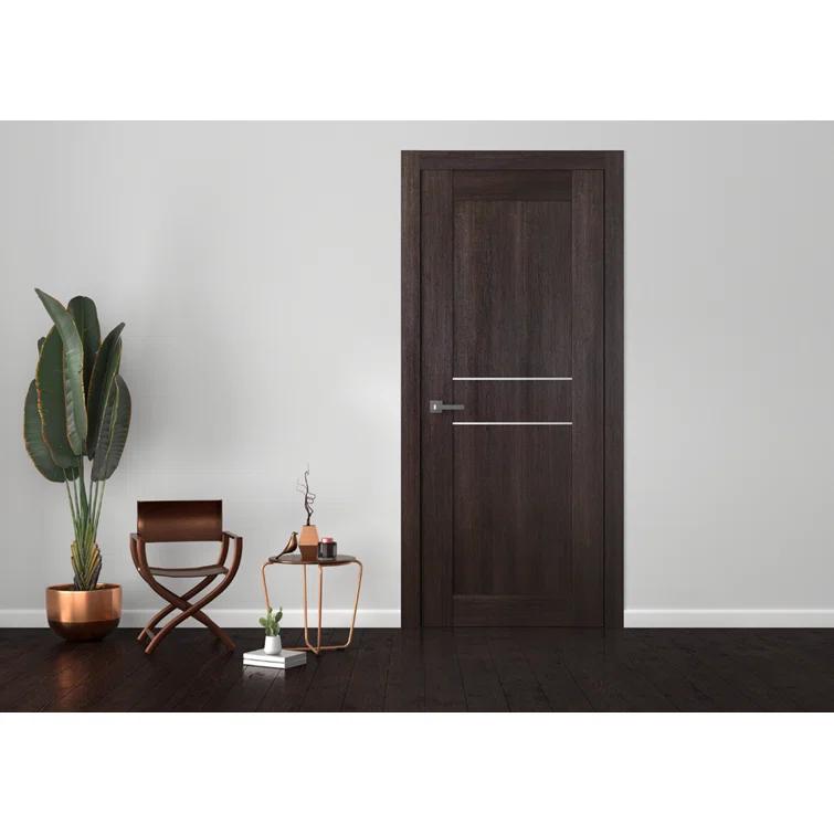 Belldinni 79.37'' Solid + Manufactured Wood Paneled Slab Door