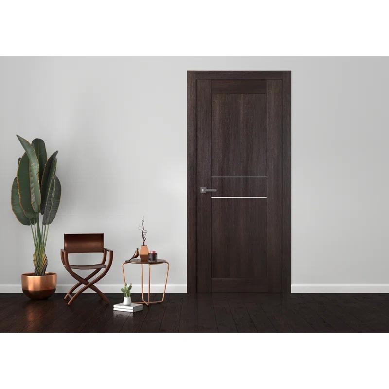 Belldinni 79.37'' Solid + Manufactured Wood Paneled Slab Door