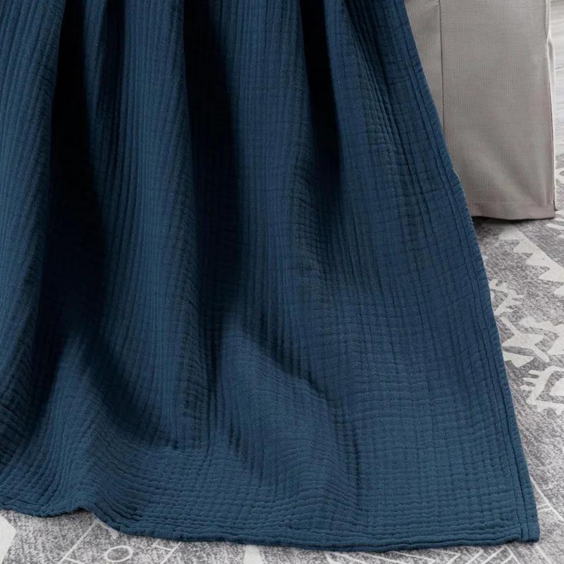 Chezmoi Collection Airy Lightweight 4 Layer Cotton Muslin Blanket