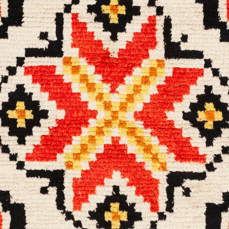 Latitude Run® Bakerhill Hand Knotted Wool/Cotton Southwestern Rug in Red/Black/Beige & Reviews | Wayfair