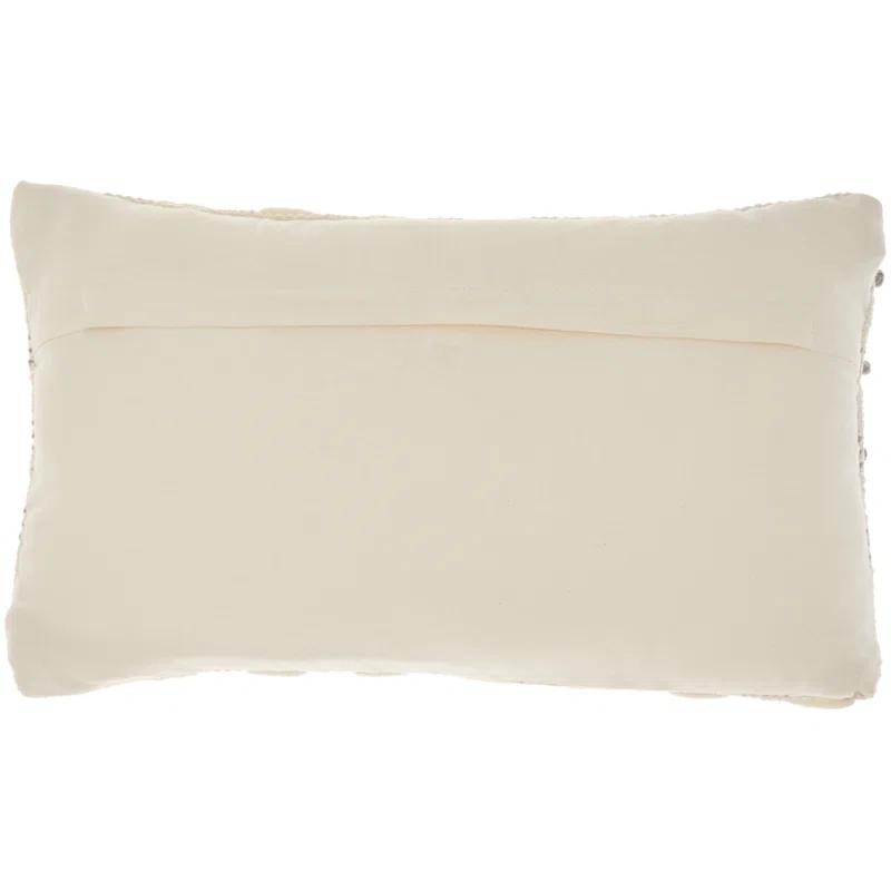 Mina Victory GC384-012020 Textured Cotton Blend Throw Pillow