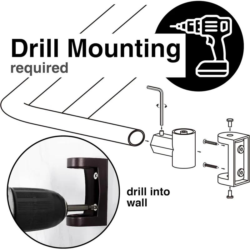 Utility-Sink 70'' Curved Fixed Shower Curtain Rod
