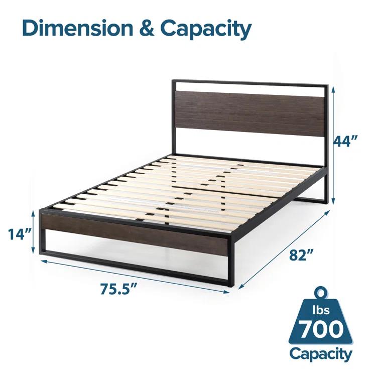 17 Stories Noblesville Platform Bed
