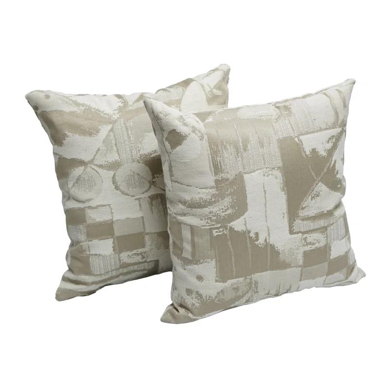 Blazing Needles Geometric Chenille Reversible Throw Pillow (Set of 2)